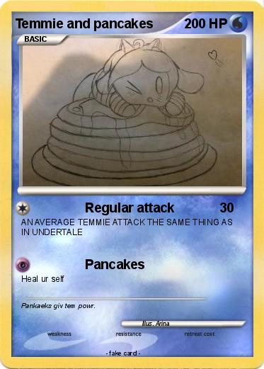 Pokemon Temmie and pancakes