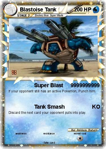 Pokemon Blastoise Tank