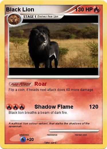 Pokemon Black Lion
