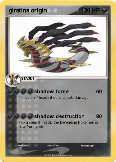Pokemon giratina origin