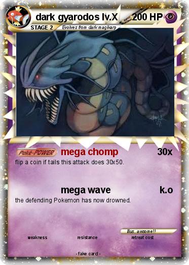 Pokemon dark gyarodos lv.X