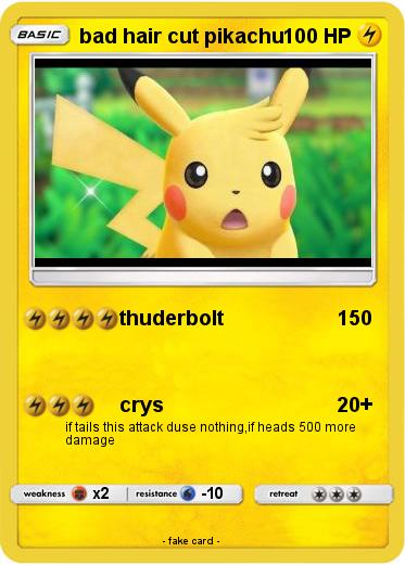 Pokemon bad hair cut pikachu