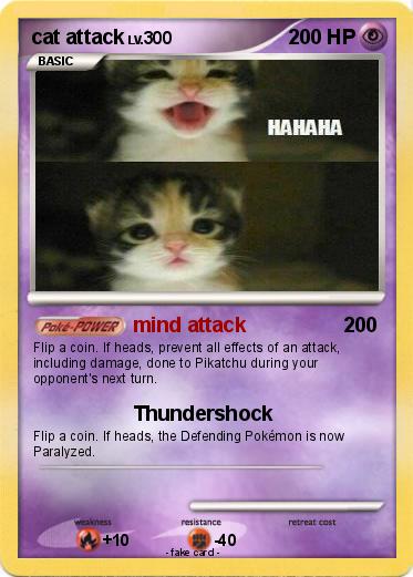 Pokemon cat attack