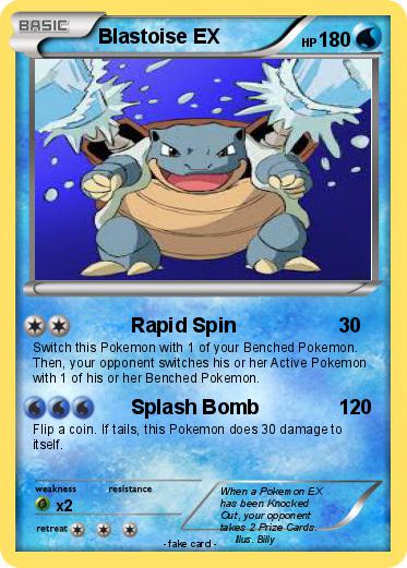 Pokemon Blastoise EX