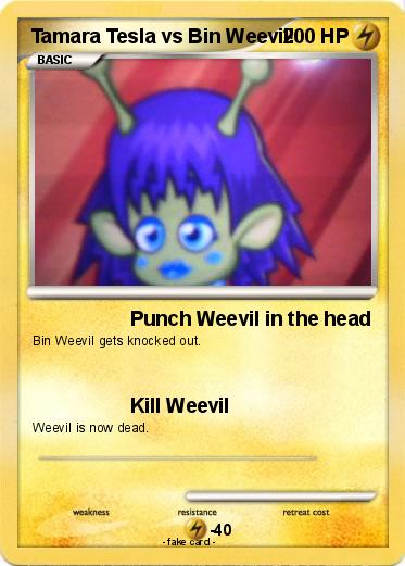 Pokemon Tamara Tesla vs Bin Weevil!