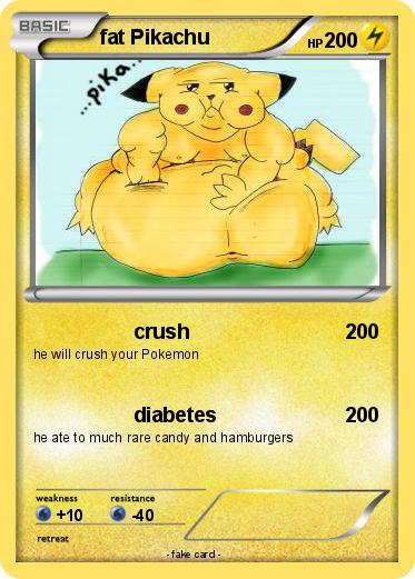 Pokemon fat Pikachu