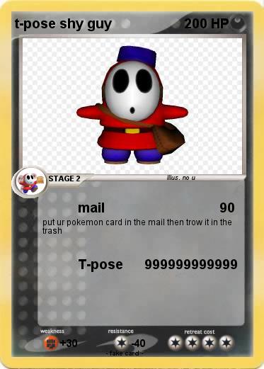 Pokemon t-pose shy guy