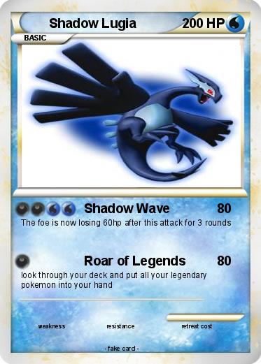 Pokemon Shadow Lugia