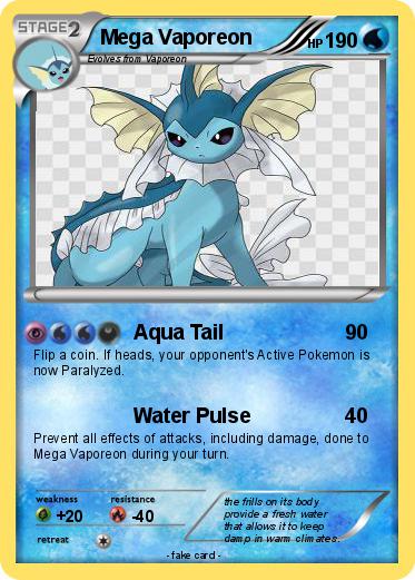 Pokemon Mega Vaporeon