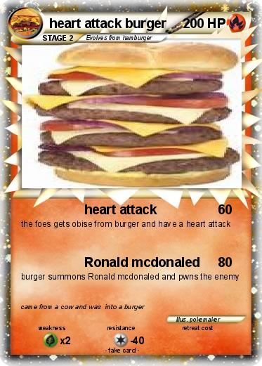 Pokemon heart attack burger