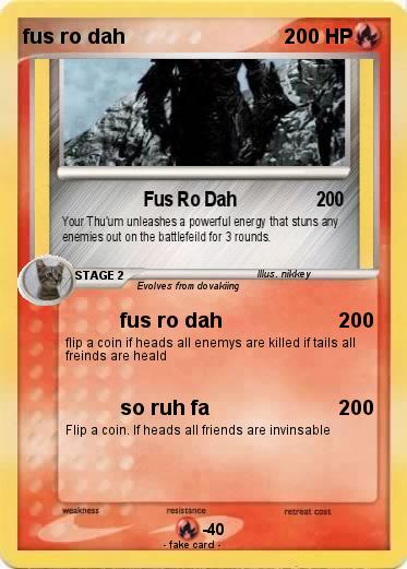 Pokemon fus ro dah