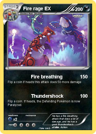 Pokemon Fire rage EX