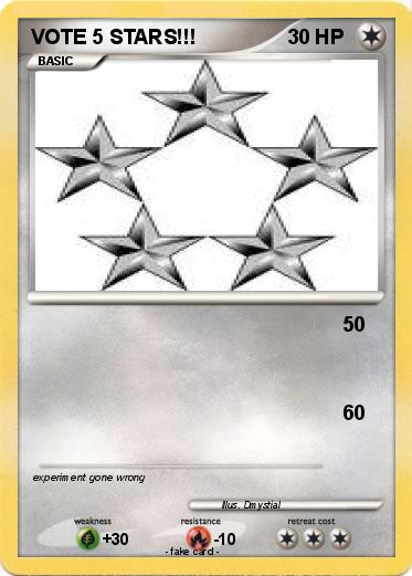 Pokemon VOTE 5 STARS!!!