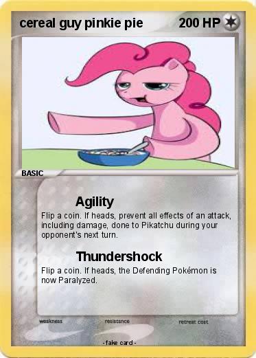 Pokemon cereal guy pinkie pie