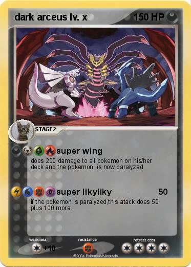 Pokemon dark arceus lv. x