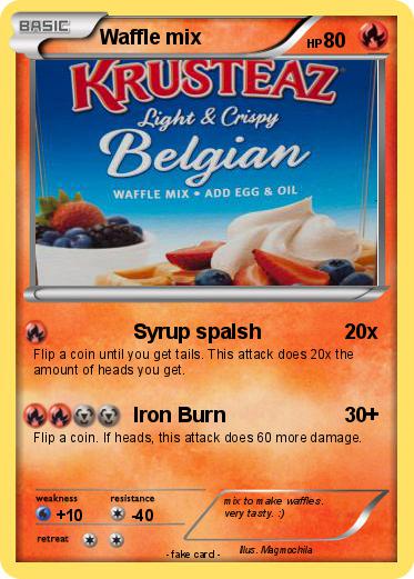 Pokemon Waffle mix