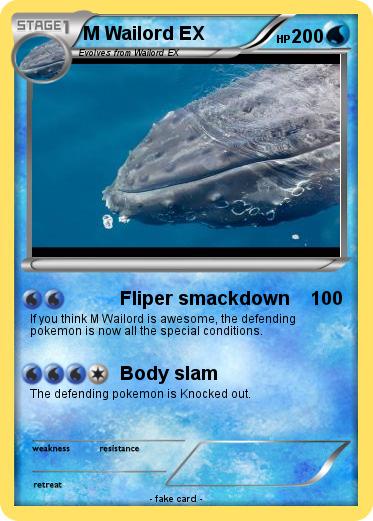 Pokemon M Wailord EX