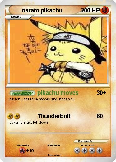 Pokemon narato pikachu