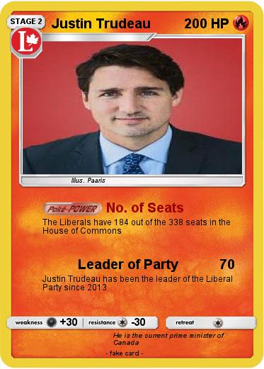 Pokemon Justin Trudeau