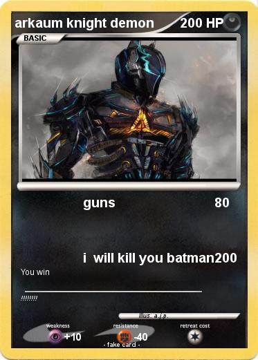 Pokemon arkaum knight demon
