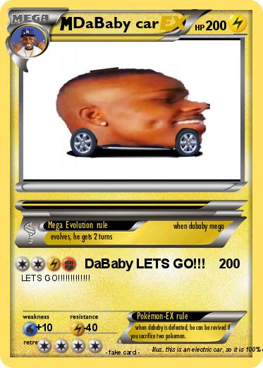 Pokemon DaBaby car