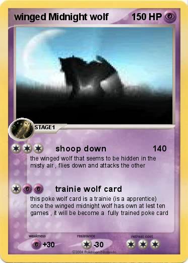 Pokemon winged Midnight wolf
