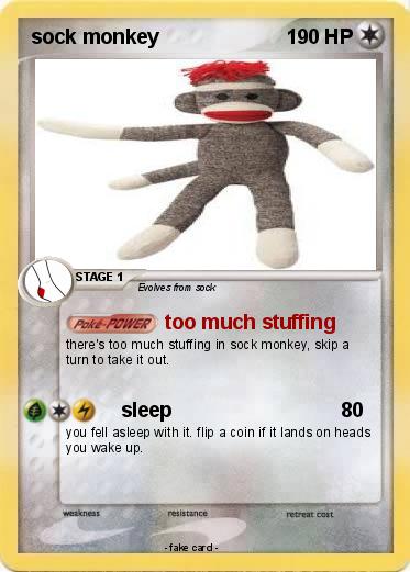 Pokemon sock monkey