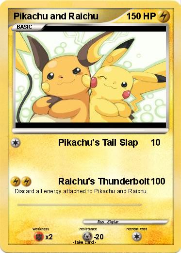 Pokemon Pikachu and Raichu