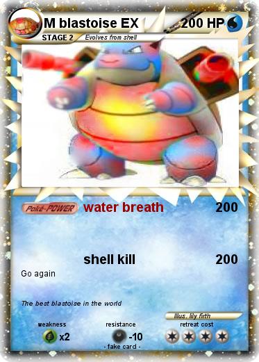 Pokemon M blastoise EX