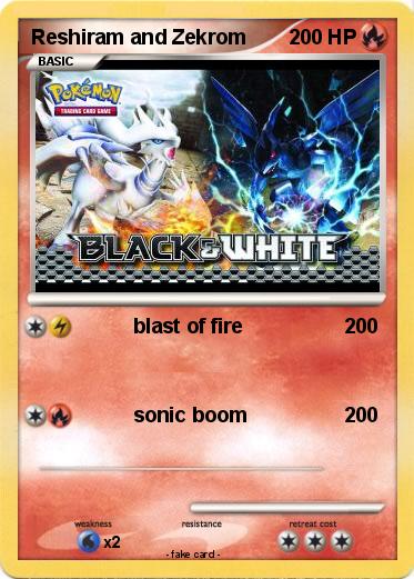 Pokemon Reshiram and Zekrom