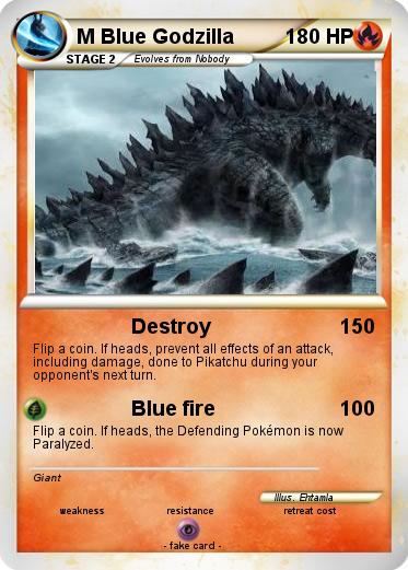 Pokemon M Blue Godzilla