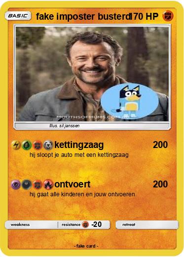 Pokemon fake imposter busterd