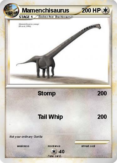 Pokemon Mamenchisaurus