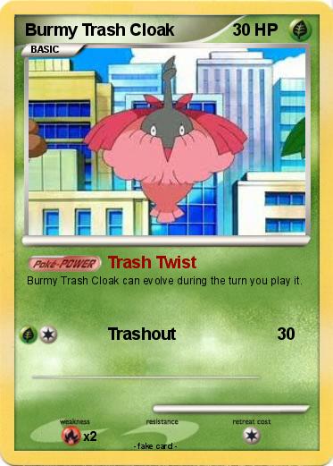 Pokemon Burmy Trash Cloak