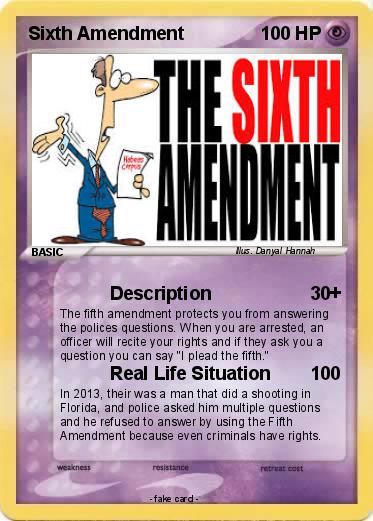 Pokemon Sixth Amendment