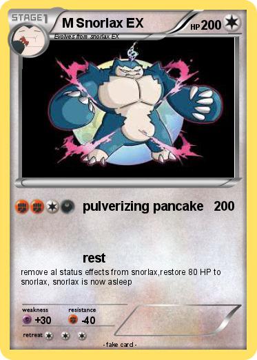 Pokemon M Snorlax EX