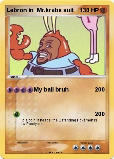 Pokemon Lebron in  Mr.krabs suit