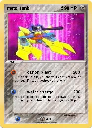 Pokemon metal tank                         5