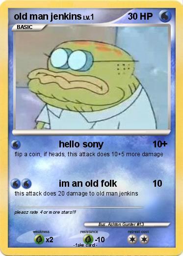 Pokemon old man jenkins
