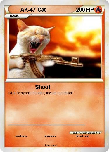 Pokemon AK-47 Cat
