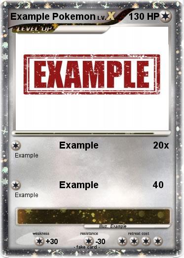 Pokemon Example Pokemon