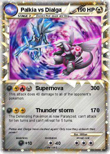 Pokemon Palkia vs Dialga