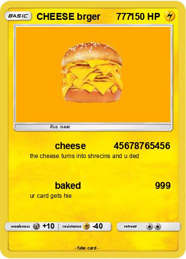 Pokemon CHEESE brger      777