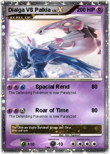Pokemon Dialga VS Palkia