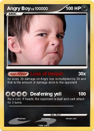 Pokemon Angry Boy