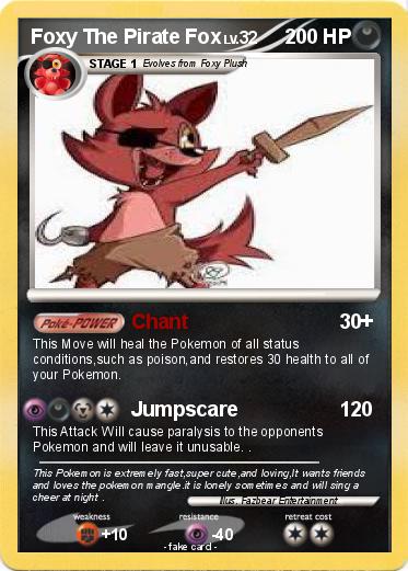 Pokemon Foxy The Pirate Fox