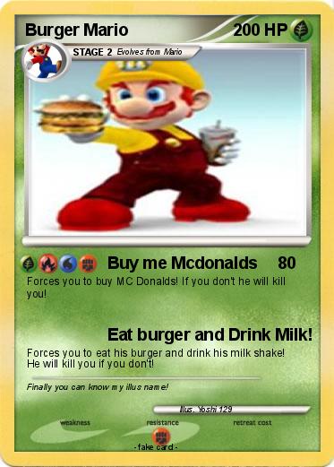 Pokemon Burger Mario