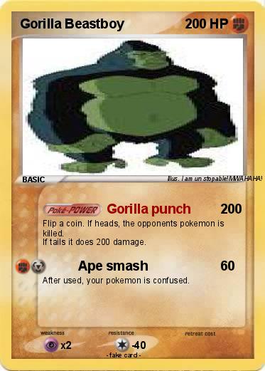 Pokemon Gorilla Beastboy