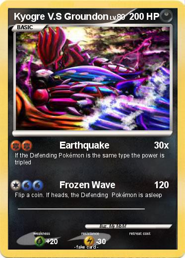 Pokemon Kyogre V.S Groundon