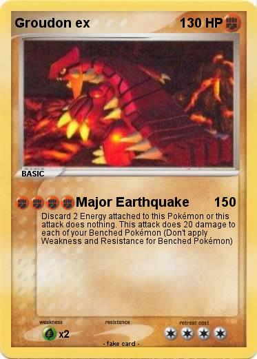 Pokemon Groudon ex